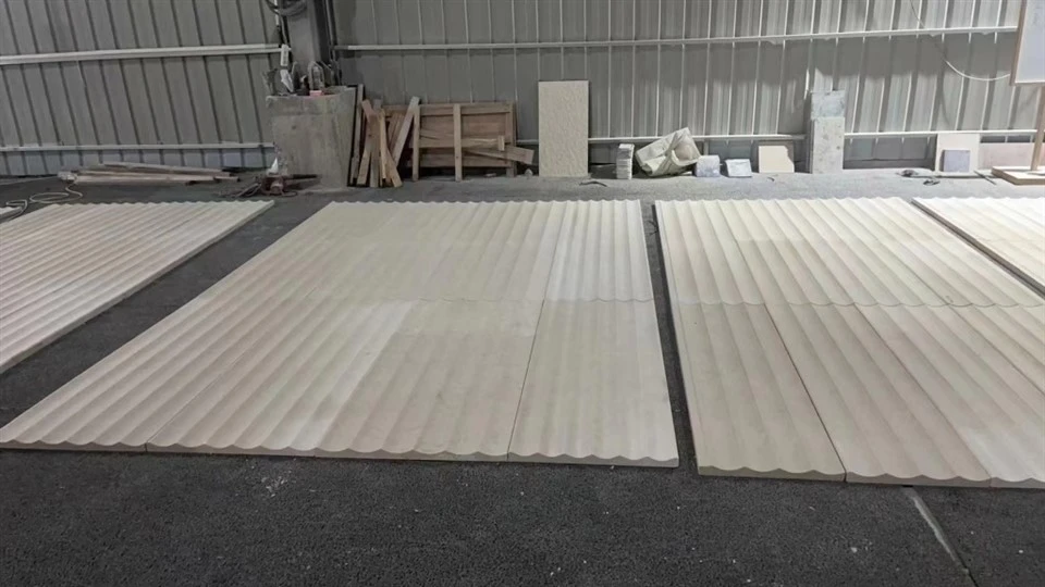 Beige Limestome CNC Wall Panel