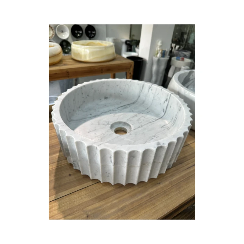 White Round Marble Sink White Round Marble Sink
